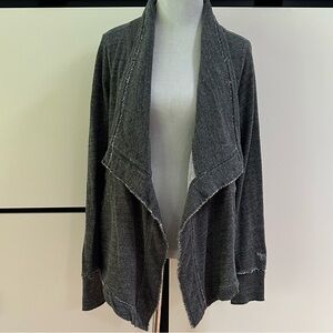 Abercrombie & Fitch Charcoal Open Front Cardigan